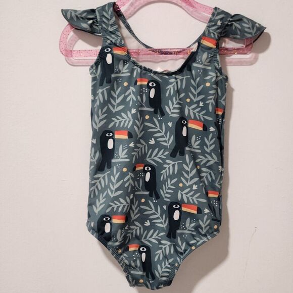Winter Water Factory x Pearl Street Toucan Swimsuit 2T - Picture 3 of 5